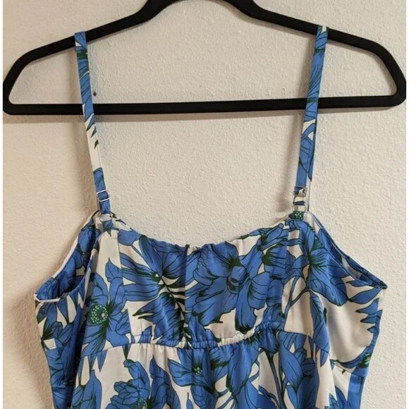 Cabi # 6761 Botanical Dress Floral Print Spaghetti Strap Ruffle Hem Dress Small - Picture 10 of 14